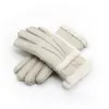 2020 Nouveau luxe Hand Made femmes en peau de mouton Gants en cuir véritable et doublure Fourrure véritable pure conception de couleur chaude Gant