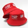 Estate Trump Fisherman Hat Cappello da pescatore Cappelli Uomo Donna Hip Hop Cap Presidente americano Elezione Ricamo Cappellini da trekking Cappello da sole EEA1954