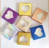 10pcs Colored Paper Eyelash Packaging Box With Tray Lash boxes Packaging Rectangle Makeup Stoarge Package Box6565755