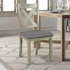 Amerikaanse voorraad 6 stuk grijs eettafel set hout eetkamer en stoel keukentafel set met tafelbank en 4 stoelen rustieke stijl SH000109AAE