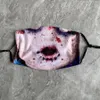 Halloween mask återanvändbar 3d målning pumpa grimas bomull ansiktsmask återanvändbar skyddande pm2.5 kolfilter tvättbara vuxna barn ansiktsmasker