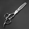 Tesoura profissional de cabeleireiro de 6 polegadas 440C corte de cabelo de aço japonês tesoura de tesoura de tesoura definir ferramentas de barbeiro