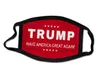 Amerikaanse voorraad 2020 verkiezing Trump Campagne Designer Gezichtsmasker Herbruikbare Zwarte Gezichtsmaskers Trump Print Protective Anti-Dust Mouth Cover