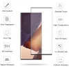 Skärmskydd för Samsung Note 20 Ultra 9h Hårdhet Fulllim med hål Arbete Finger Print Case Friendly Temperat Glass