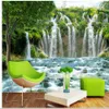 Пользовательские 3d Фрески обои для гостиной водопад обои 3D ландшафт фоне стены фреску