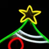 Party Decoration Xmas Prezent Choinki Sign Holiday Lighting Home Bar Miejsca publiczne Handmade Neon Light 12 V Super Bright