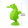 Hookahs seahorse shape silicone smoking pipes pet package silicon water bubbler pipe line crack cool dab rigs collapsible bong