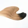 Clip de cabello humano en extensión de cabello Color mezclado # 2 # 6 # 27 Estilo de moda más vendido Cabello virgen brasileño recto 100 g por paquete