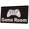 LS0226 Game Room Console 3D Graveren LED Light Sign Groothandel Retail