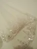 luxury Wedding Veils 2 Layer Lace Applique Edge With Beads Rhinestones Bridal Veil Bridal Accessories