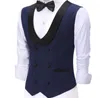 Personalizar último diseño novio esmoquin para hombre fiesta de graduación trajes de negocios abrigo chaleco pantalones conjunto chaqueta pantalones chaleco pajarita K209277E