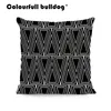 Toptan Siyah ve Beyaz Geometrik Çizgili Rhombus Yastık Kılıfları GİT Ok Ekose Damalı Polka Dot Yastık Örtüleri Ev Süsleme