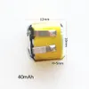 Modelo: 501012 3.7V 40MAH tamanho pequeno lipo recarregável bateria lítio polímero pilhas de polímero para mp3 fone de ouvido bluetooth