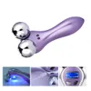 Micro Current Face Massager 4D V Shape Face Ball Roller Facial Lifting Firming Tighten Wrinkle Remover Anti Cellulite Massage