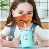 Barn 2 i 1 ansiktsmask med justerbar dragkedja
