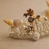 Bruid sieraden parel conch shell kralen hoofdtooi bruids fotografie modellering handgemaakte kroon haaraccessoires strand bruid kroon