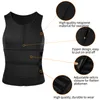 Men Taille Trainer Vest Neoprene Sauna Suit voor mannen Taille Trainer Vest Zipper Body Shaper met verstelbare tanktop Faja Shapewear7723298