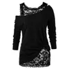 Pull femme grande taille décontracté deux pièces ensembles femmes débardeur + pull mode dentelle Style femmes pulls surdimensionnés automne printemps taille XL-5XL