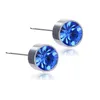 Boucles d'oreilles en diamant en acier inoxydable sans allergènes femmes mens oreille mode bijoux volonté et cadeau de sable