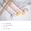 Anklets Women's Bracelet Rose Gold Silver Color Fashion Hand Chain Love Heart Bible Proverbs 423 Wristband Female Trendy Jew279y