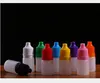 1000 stks 10 ml PET PLASTIC PLAATSELIJKE DROPPERFLES KINDERDICHTEN EN SABEL MET CAPS, 10 ML PET E-Liquid Bottle