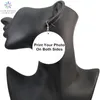 SOMESOOR Both Sides Print Melanin Sayings African Wooden Drop Earrings Black Wrintings Photos Wood Jewelry As Women Gift