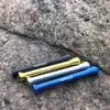 Toppuff -Aluminiumlegierung 70 mm Schnupftabak -Stroh Nasenspender Sniffer Snorter Raketenstil Metal -Rauch -Accessoires5887366