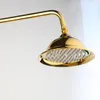 KEMAIDI Brass Rainfall Shower Head Round Shape 8 inch Rain Bathroom Showerhead Hand Shower Bathroom Shower Head Without Arm Y20011411049