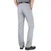 男性用サマーリネンビジネスカジュアルパンツビッグサイズの男性フォーマルクラシックブレーザブル9色薄いオフィススーツズボンのズボン