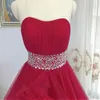 Nieuwe luxe prinses cloud trouwjurk gegolfd tule rode baljurk kralende vleugel bruidsjurk 2020 Vestidos de noiva mariage1761919