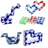 Mini Magia Cobra 4 colorsCreative mutável para quadrado criança Magic Cube jogo Puzzle Twisty Apaziguador Cobra Brinquedos Colecção