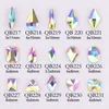 20 stks Kristallen Nail Diamond Stone Strass AB Glas Steentjes Voor 3D Nagels Decoraties Benodigdheden Sieraden QB217-246A