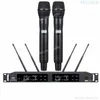 Microfones SKM6000 Digital Wireless Microphone System EW100 G4 300 Channel 2 Handhållen QLXD Lavalier Headset Betlpack True Diversi7684738