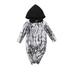 Newborn Infants Toddlers Hooded Rompers Long Sleeve Tie Dye Jumpsuits Clothing Boys Girls Pring Autumn Fashion Baby Climbing Clothes M2631