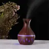 2020 Nieuwe Producthout Graan Hollow USB Luchtbevochtiger 300ml Luchtzuiveraar Vaas Aroma Etherische Olie Diffuser Kleurrijke Luchtbevochtiger voor Thuiskantoor