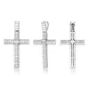 Hiphop kettingen voor mannen vrouwen luxe bling zirkoon designer kettingen vintage 18 k goud rhodium plated cross kettingen