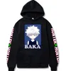 x Killua Zoldyck Gon Freecss tryckta långärmad Harajuku Hoodies Sweatshirt för män