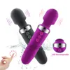 Full Body Massager Silicone Magic Massagers 16 Läges USB Laddning av kraftfulla stora trollstavmassage -vibratorer för axel bakre hals 9713792