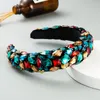 New Baroque Design Sponge And Velvet Headband Full Decorated Multi Type Colorful Big Artificial Crystals Beautiful Hair Band