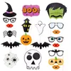 Halloween Photo Booth Props 22 pcs Halloween Party Photography Decorations Lips Skull Glasses Wizard Hat JK2009XB