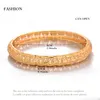 24K 4Pcs/lot Dubai India Ethiopian Yellow Solid Gold Filled Lovely Bangles For Women girls party jewelry Bangles&Bracelet gifts