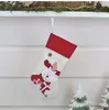 Christmas Stocking Candy Bag Creative Santa Claus Bags Cute Cartoon Snowman Elk Toy Xmas Tree Decoration