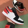 High Quality 1 Mens Basketball Shoes Low Tropical Light Travis UNC Paris Noble Red Black Toe Ember Glow Bred Toe Retroes 1s Women Skateboard Shoes