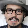 2020 Retro Johnny Depp Tarzı Gözlük Erkekler Klasik Vintage Reçeteli Gözlük Kadınlar Oğul Temizle Lens