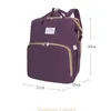 New-Diaper Bag Stripe Mommy Backpacks Large Capacity Diaper Bag Multifunctional Baby Outdoor mobile Folding Bed Bags Moms and Dads