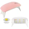 Portable Mini LED-lampan Nail Torktor USB-laddning Secadores de Uñas LED Light Quick Dry Manicure Nail Gel Dryers för nagelkonst 6W