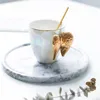 Northern European-Style Light Creative Ceramic Mug Gold Foil Angel Wings Cup Coffee Black Tea Cup Gift