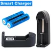 Pack de 2 batteries Li-ion rechargeables 3.7V 11.1W BRC 18650, 3000mAh, pour lampe de poche, torche, stylo Laser + 2 chargeurs universels