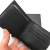 Portafogli corti da uomo alla moda Portafoglio sottile da uomo classico in vera pelle con porta carte Portafoglio bifold Portafogli piccoli con scatola