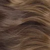 Long Ombre Black Brown Wavy Wigs Hightlight Natural Middle Part Synthetic Wig for Women Cosplay Heat Resistant Hair